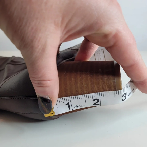 Nicole ABBY Brown Faux Leather Heeled Boots Size Women's 6.5 - Picture 6 of 12